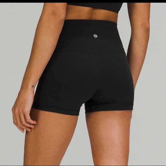 LULULEMON TRUE ALIGN BIKE SHORTS 4” Size 2 4 6  high rise TRUE NAVY Rare 2022 - Picture 3 of 11